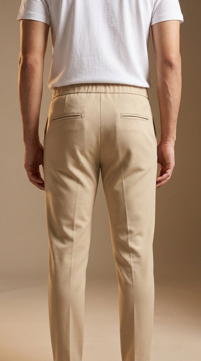 Aurelio Comfort-Fit Trouser – Khaki