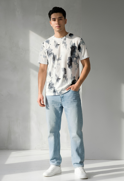 Ink Grey Tie-Dye Tee