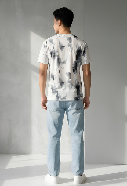 Ink Grey Tie-Dye Tee