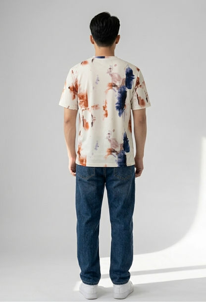 Rust & Navy Tie-Dye Tee