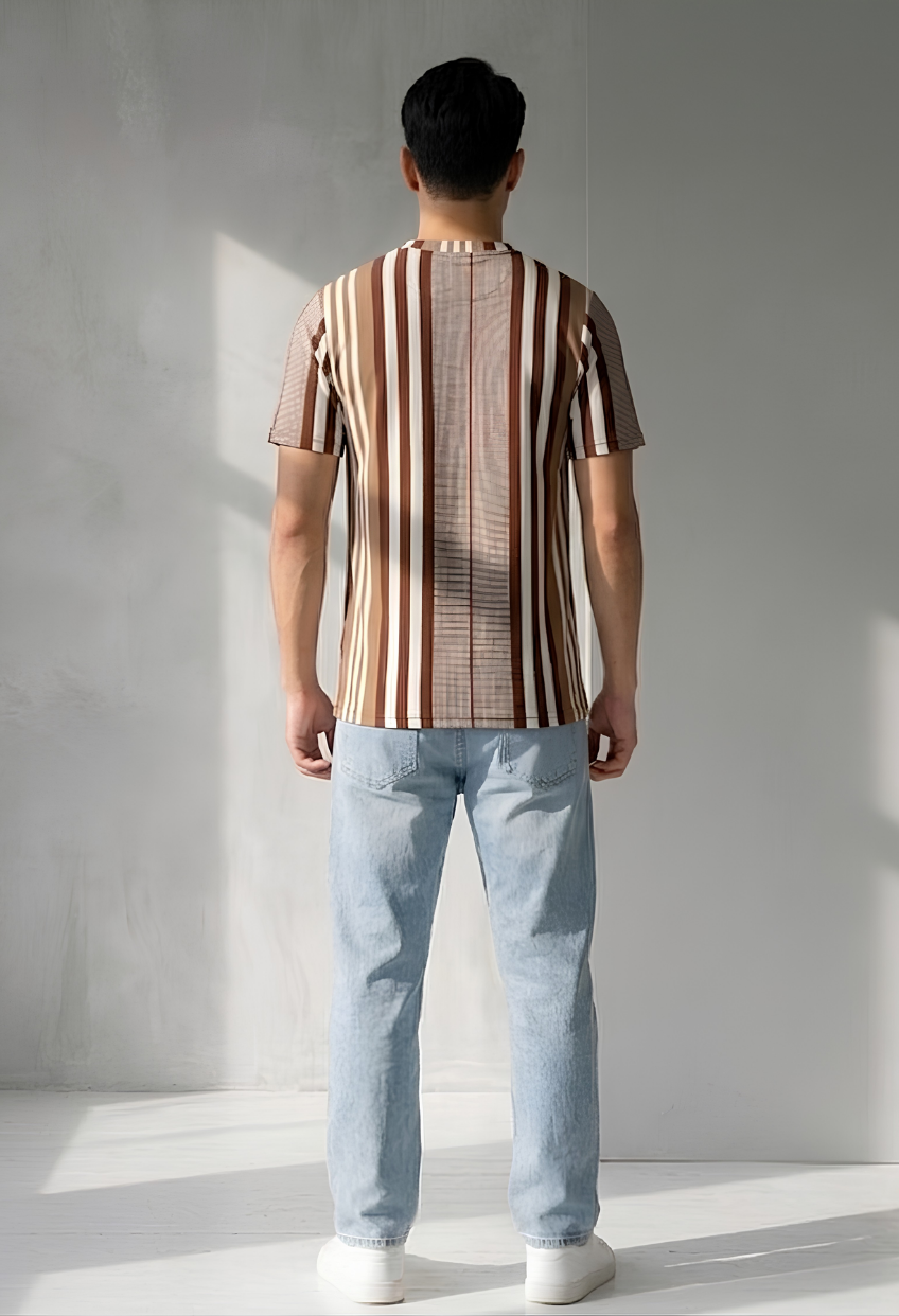 Mocha Stripe Tee