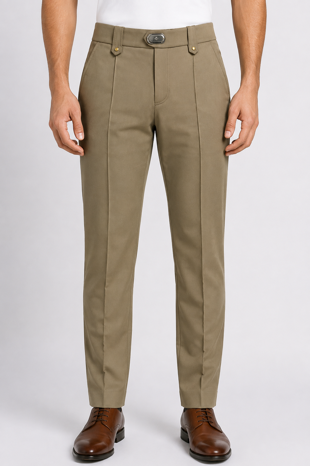 belted pleated trousers v1