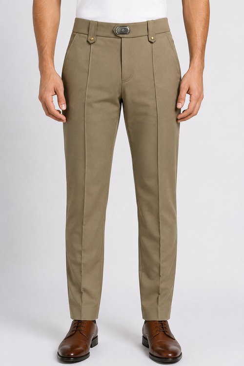 belted pleated trousers v1