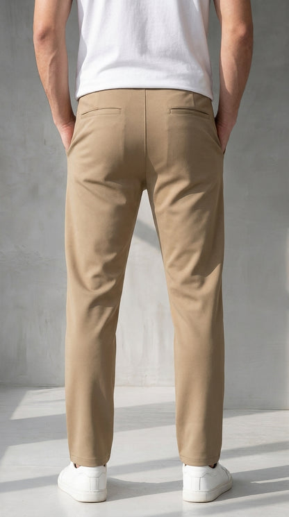 Aurelio Pleated Buckle Trouser – Khaki